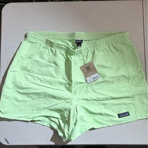 Patagonia Mint Green Casual Shorts